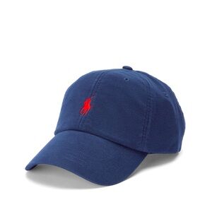Polo Ralph Lauren Cotton Pique Hat Royal Blue and Red